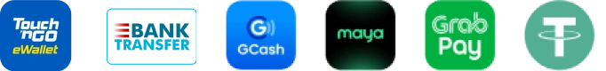 TG7772 payment methods showing multiple secure deposit and withdrawal options